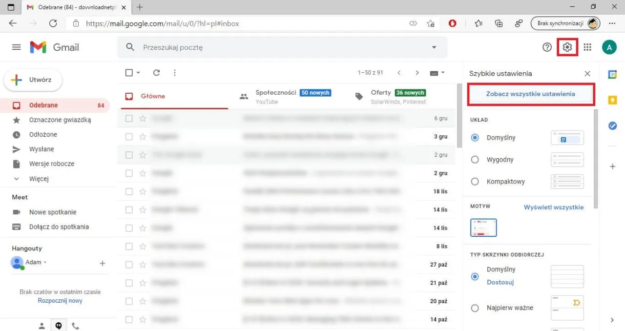 Jak zmienić język w Gmail - prosta instrukcja krok po kroku